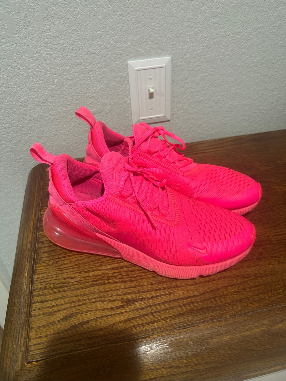 Nike Women’s Neon Pink Air Max 270-Style Sneakers